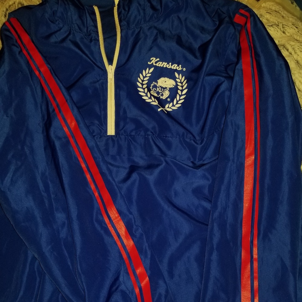 VS/PINK KANSAS KU Blue Rain Jacket